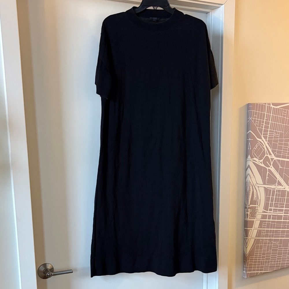 COS Black Textured Knit dress
